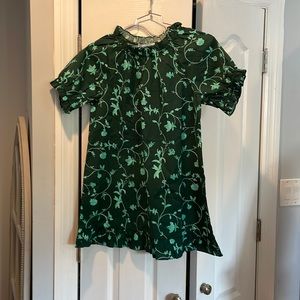 NWT Hill House S The Katherine Nap Dress in Green Botanical